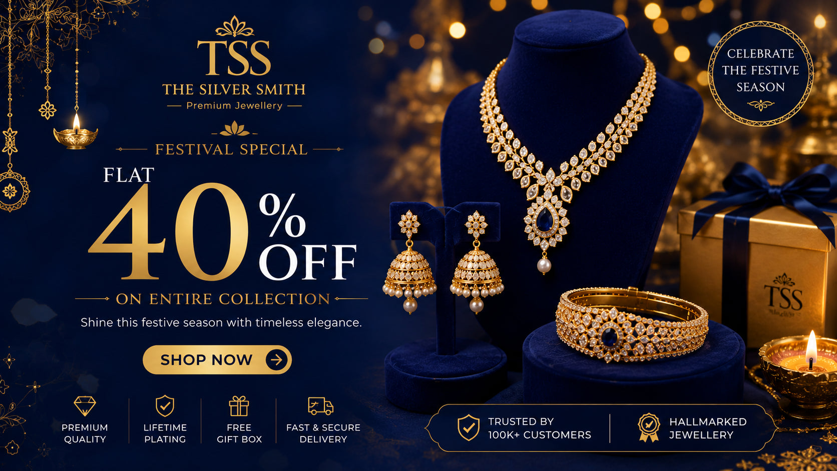 Flat 40% Off Jewellery Offer